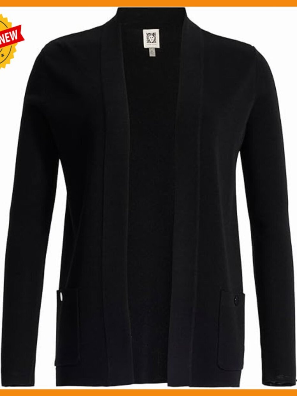 Petite Long Sleeve Cardigan Sweater, Open Front, Patch Pockets, Lightweight Knit